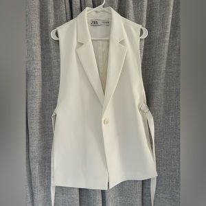 Zara white vest